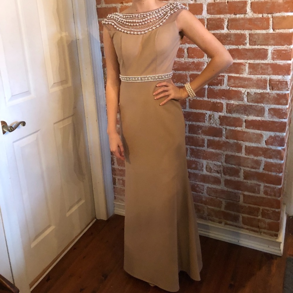 Sherri hill custom backless dress